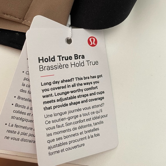 NWOT Lululemon Hold True Bra in BG - Picture 9 of 9